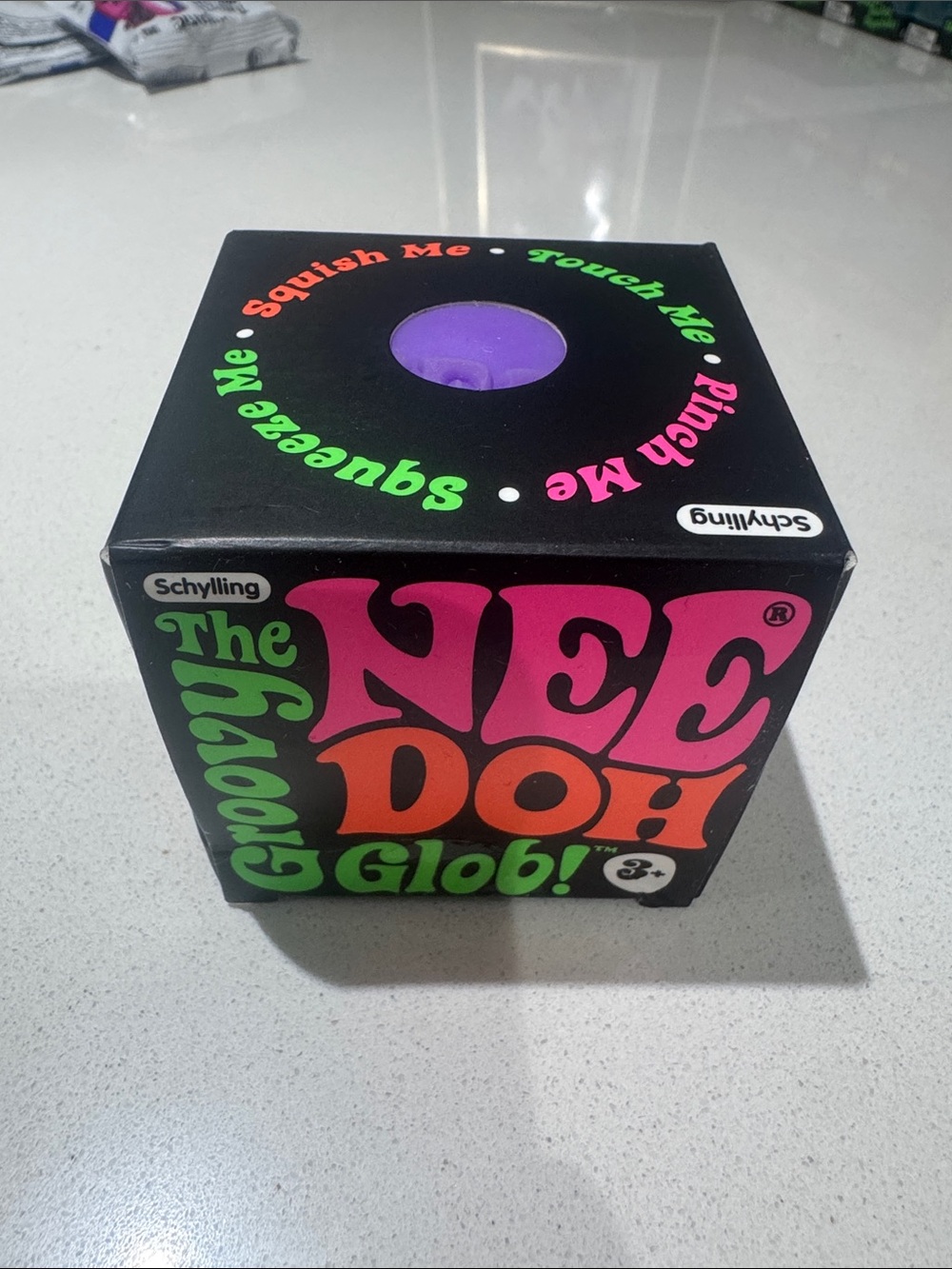Schylling NeeDoh Groovy Glob Sensory Toy - Purple